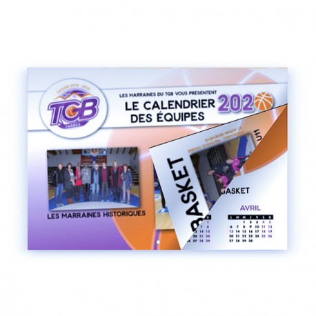 Calendrier A4 8 pages - Reliure Standard